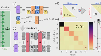 Dynamical simulations of many-body quantum chaos on a quantum computer featured image